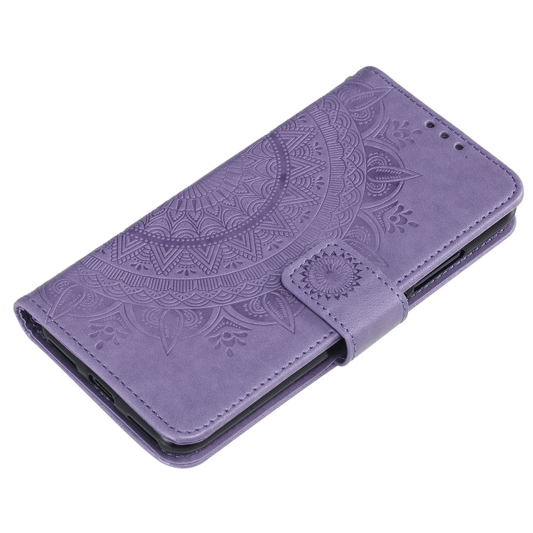 For Xiaomi  Mi 9 Lite / CC9 Totem Flower Embossed Horizontal Flip TPU + PU Leather Case with Holder & Card Slots & Wallet