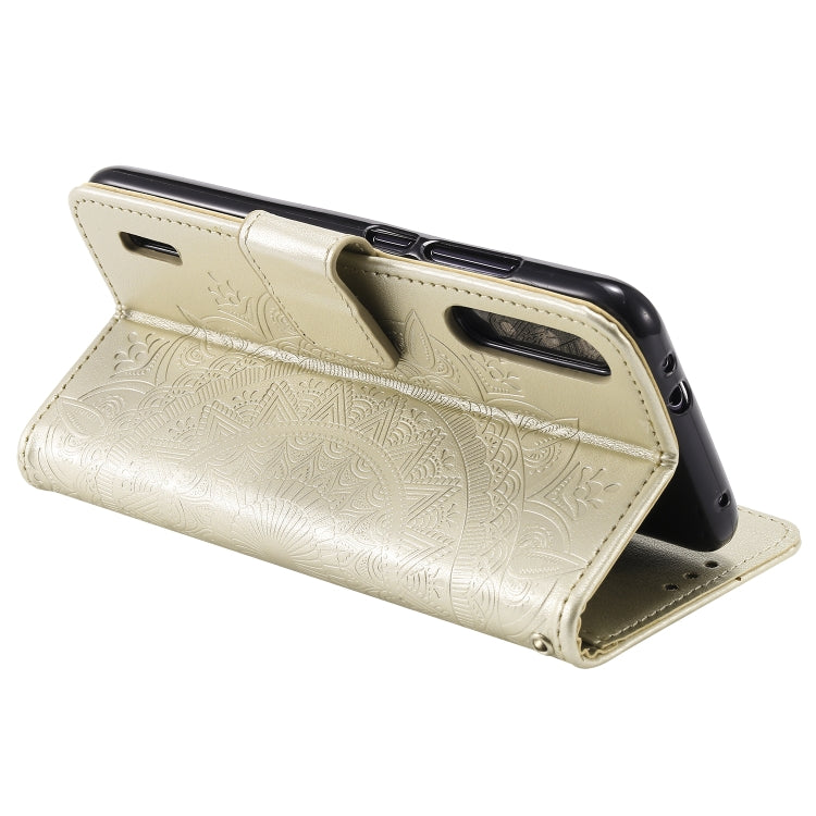 For Xiaomi  Mi 9 Lite / CC9 Totem Flower Embossed Horizontal Flip TPU + PU Leather Case with Holder & Card Slots & Wallet