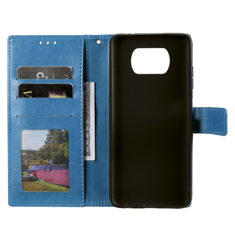For Xiaomi Poco X3 Totem Flower Embossed Horizontal Flip TPU + PU Leather Case with Holder & Card Slots & Wallet