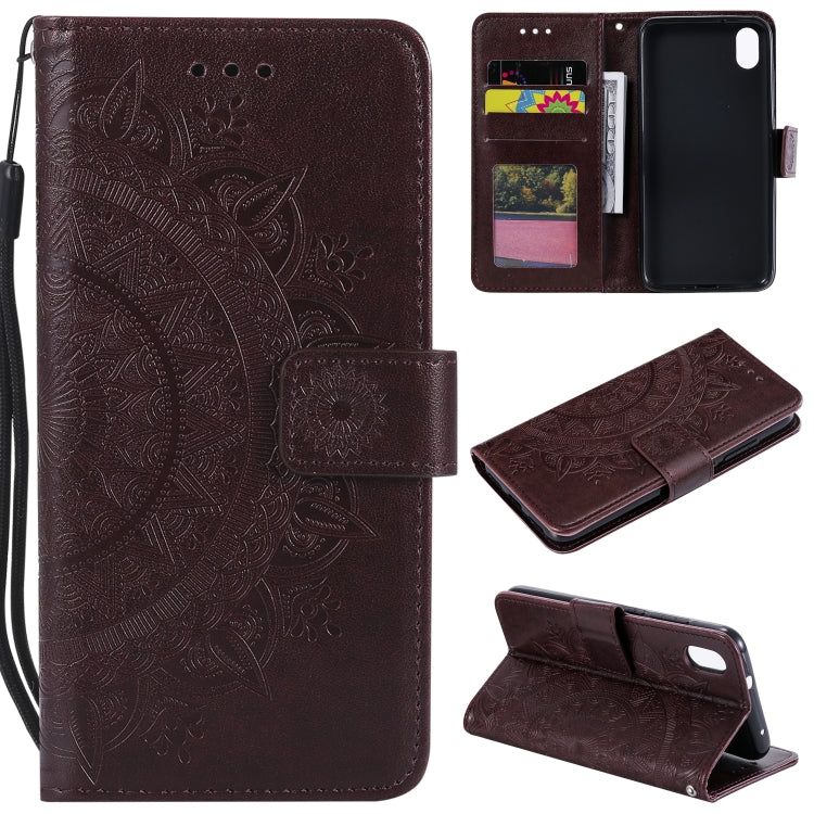 For Xiaomi Redmi 7A Totem Flower Embossed Horizontal Flip TPU + PU Leather Case with Holder & Card Slots & Wallet