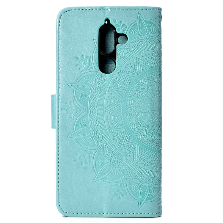 For Nokia 7 Plus Totem Flower Embossed Horizontal Flip TPU + PU Leather Case with Holder & Card Slots & Wallet