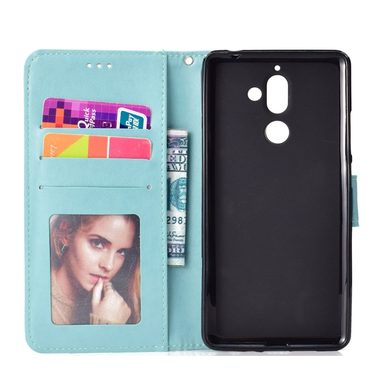 For Nokia 7 Plus Totem Flower Embossed Horizontal Flip TPU + PU Leather Case with Holder & Card Slots & Wallet