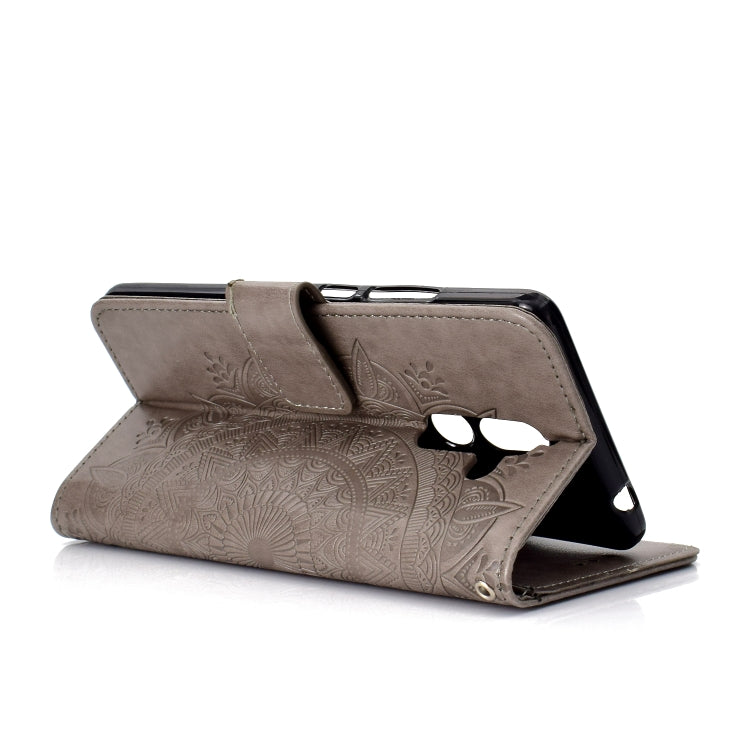 For Nokia 7 Plus Totem Flower Embossed Horizontal Flip TPU + PU Leather Case with Holder & Card Slots & Wallet
