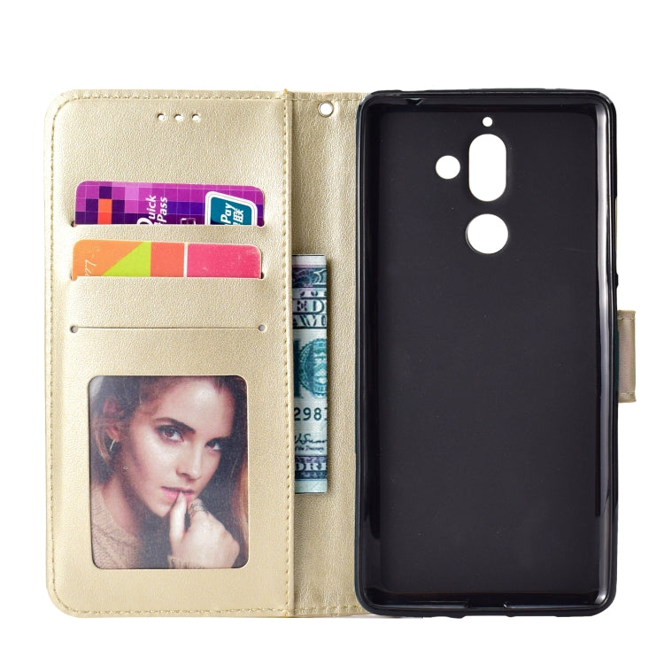 For Nokia 7 Plus Totem Flower Embossed Horizontal Flip TPU + PU Leather Case with Holder & Card Slots & Wallet