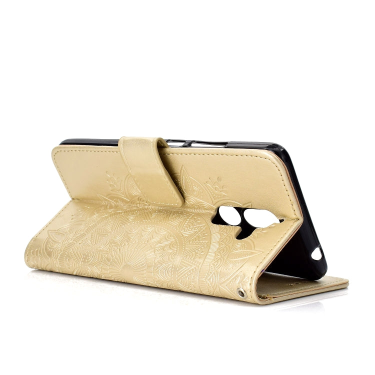 For Nokia 7 Plus Totem Flower Embossed Horizontal Flip TPU + PU Leather Case with Holder & Card Slots & Wallet