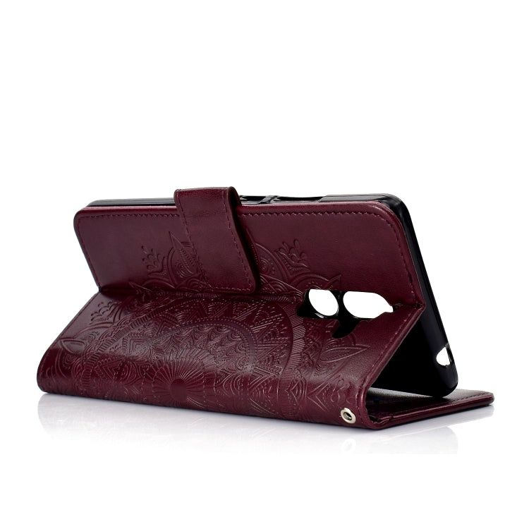 For Nokia 7 Plus Totem Flower Embossed Horizontal Flip TPU + PU Leather Case with Holder & Card Slots & Wallet