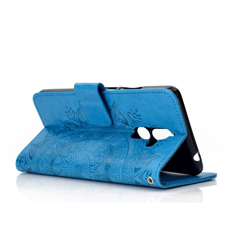 For Nokia 7 Plus Totem Flower Embossed Horizontal Flip TPU + PU Leather Case with Holder & Card Slots & Wallet
