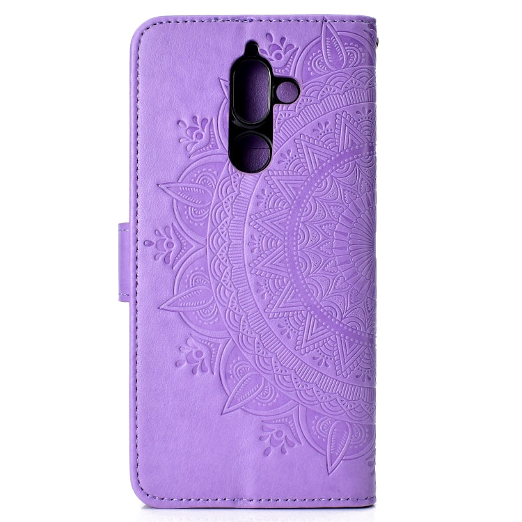For Nokia 7 Plus Totem Flower Embossed Horizontal Flip TPU + PU Leather Case with Holder & Card Slots & Wallet