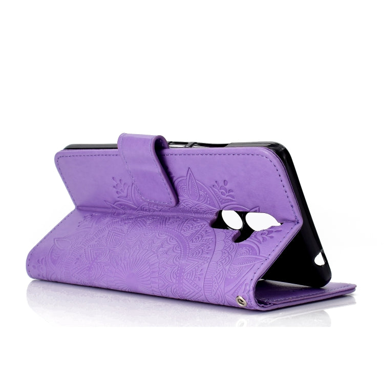 For Nokia 7 Plus Totem Flower Embossed Horizontal Flip TPU + PU Leather Case with Holder & Card Slots & Wallet