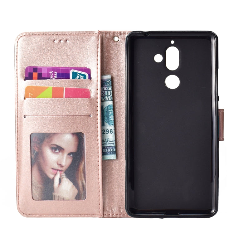 For Nokia 7 Plus Totem Flower Embossed Horizontal Flip TPU + PU Leather Case with Holder & Card Slots & Wallet