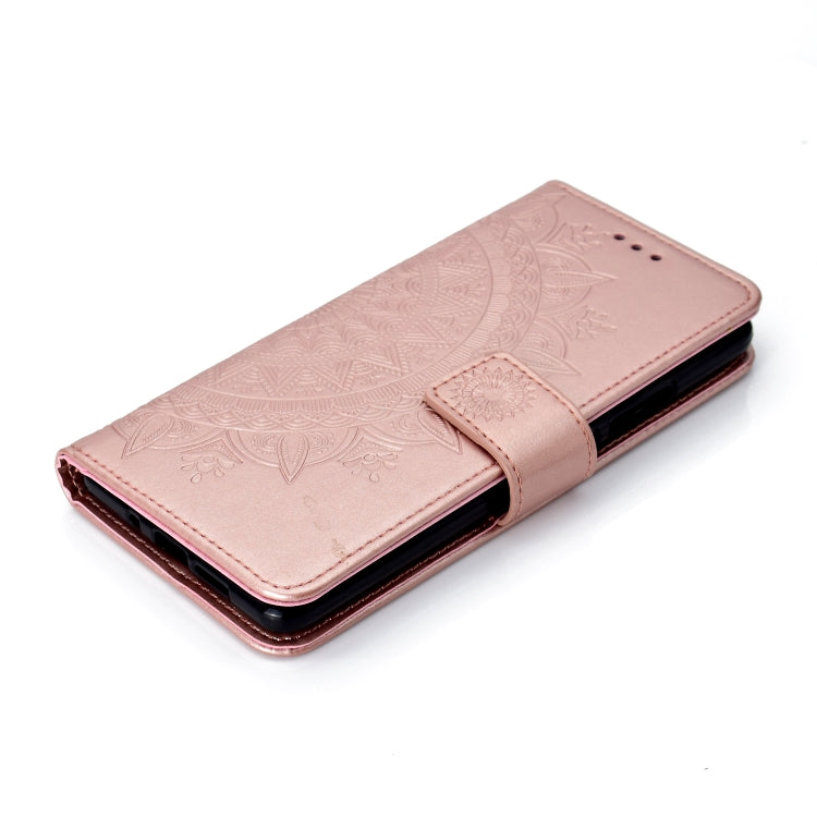 For Nokia 7 Plus Totem Flower Embossed Horizontal Flip TPU + PU Leather Case with Holder & Card Slots & Wallet