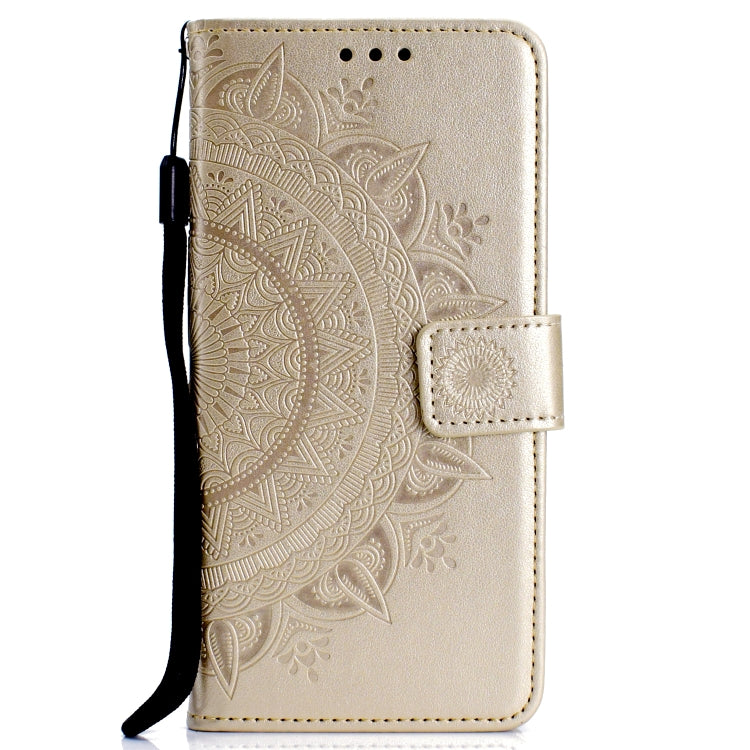 For OPPO A8 Totem Flower Embossed Horizontal Flip TPU + PU Leather Case with Holder & Card Slots & Wallet