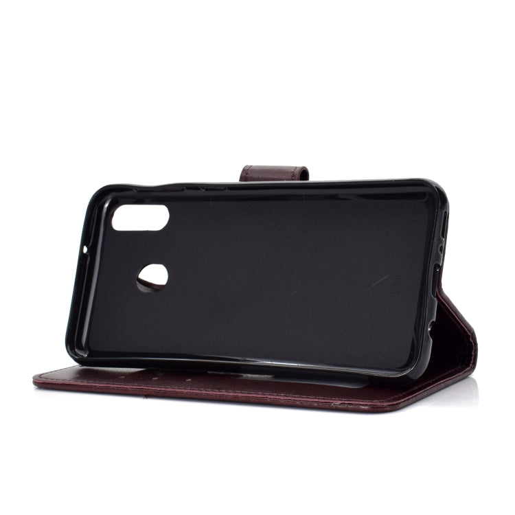 For OPPO A8 Totem Flower Embossed Horizontal Flip TPU + PU Leather Case with Holder & Card Slots & Wallet