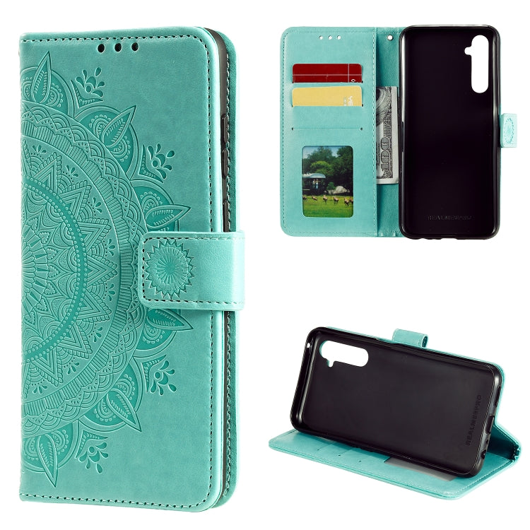 For OPPO Realme 6 Pro Totem Flower Embossed Horizontal Flip TPU + PU Leather Case with Holder & Card Slots & Wallet