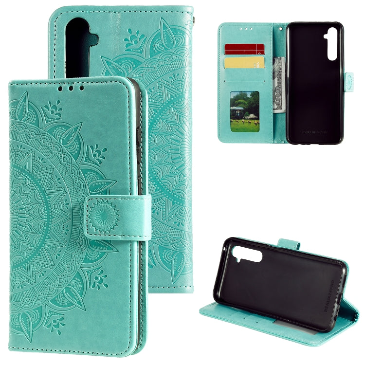For OPPO Realme 6 Pro Totem Flower Embossed Horizontal Flip TPU + PU Leather Case with Holder & Card Slots & Wallet