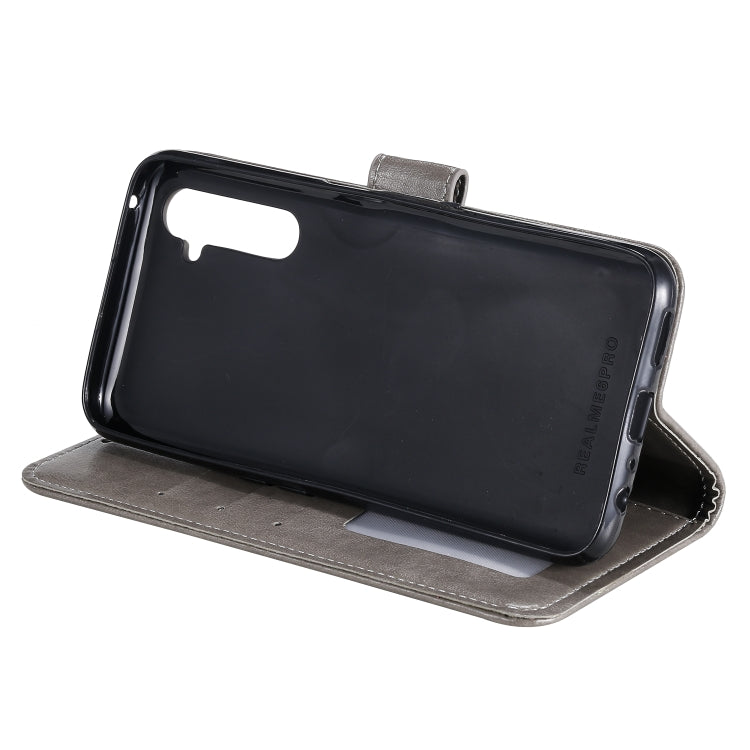 For OPPO Realme 6 Pro Totem Flower Embossed Horizontal Flip TPU + PU Leather Case with Holder & Card Slots & Wallet