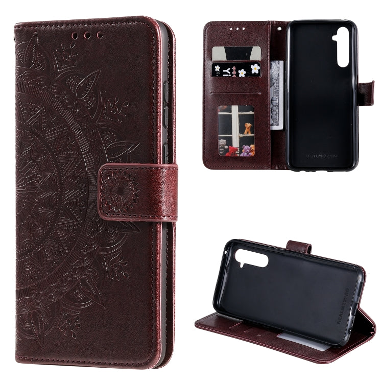 For OPPO Realme 6 Pro Totem Flower Embossed Horizontal Flip TPU + PU Leather Case with Holder & Card Slots & Wallet
