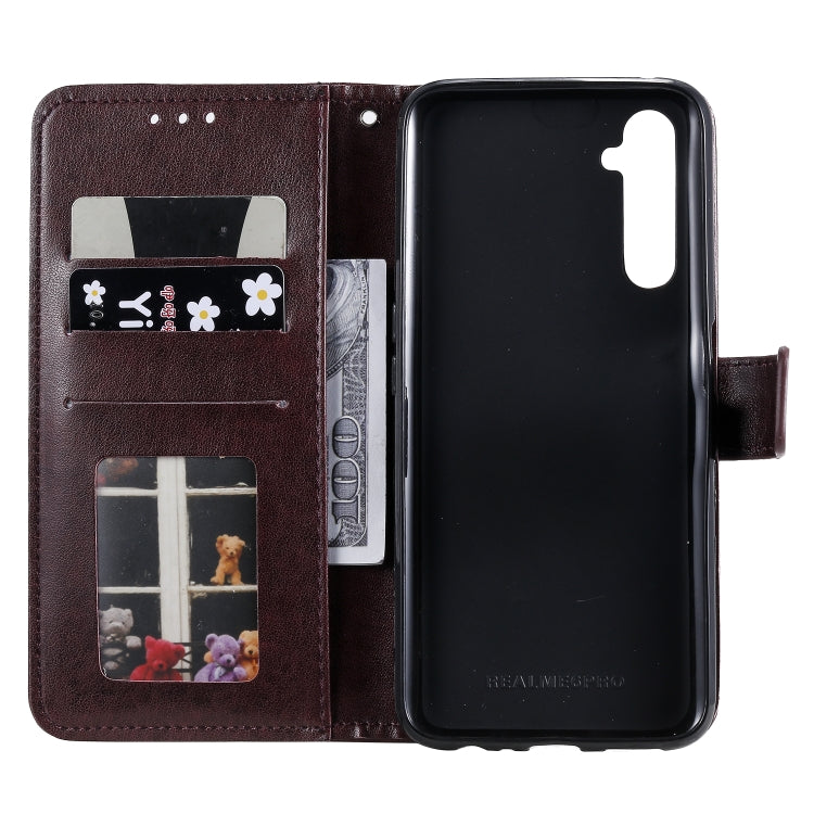 For OPPO Realme 6 Pro Totem Flower Embossed Horizontal Flip TPU + PU Leather Case with Holder & Card Slots & Wallet