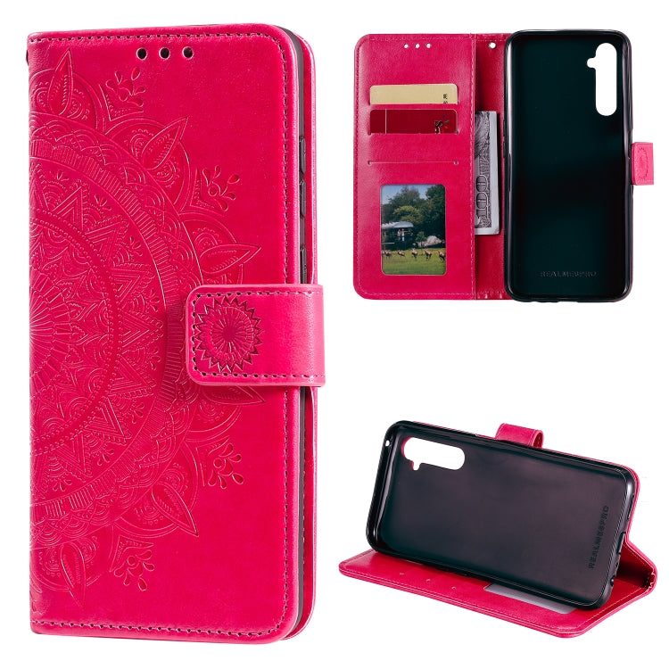 For OPPO Realme 6 Pro Totem Flower Embossed Horizontal Flip TPU + PU Leather Case with Holder & Card Slots & Wallet
