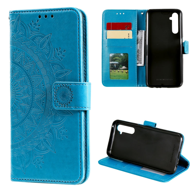 For OPPO Realme 6 Pro Totem Flower Embossed Horizontal Flip TPU + PU Leather Case with Holder & Card Slots & Wallet