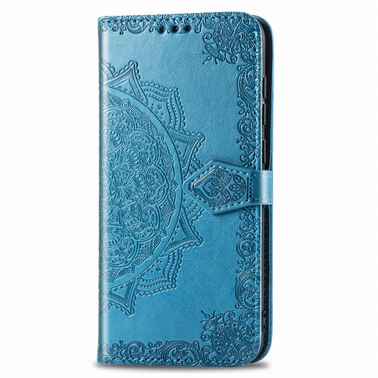 For Galaxy A10 Halfway Mandala Embossing Pattern Horizontal Flip Leather Case with Holder & Card Slots & Wallet & Lanyard