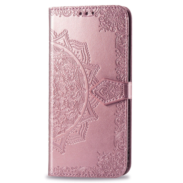 For Galaxy A50 Halfway Mandala Embossing Pattern Horizontal Flip Leather Case with Holder & Card Slots & Wallet & Lanyard