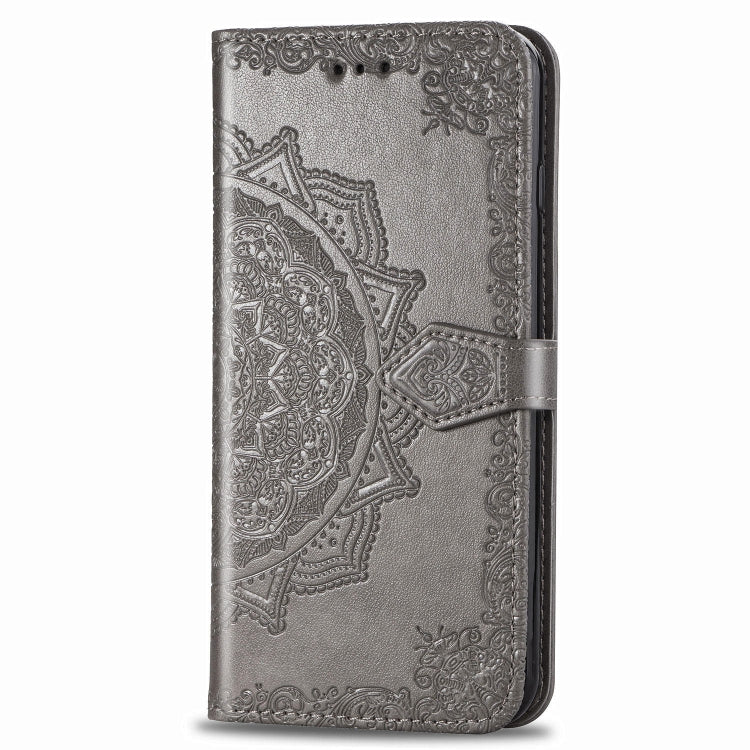 For Galaxy A50s Halfway Mandala Embossing Pattern Horizontal Flip Leather Case with Holder & Card Slots & Wallet & Lanyard