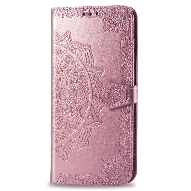 For Galaxy A70 Halfway Mandala Embossing Pattern Horizontal Flip Leather Case with Holder & Card Slots & Wallet & Lanyard