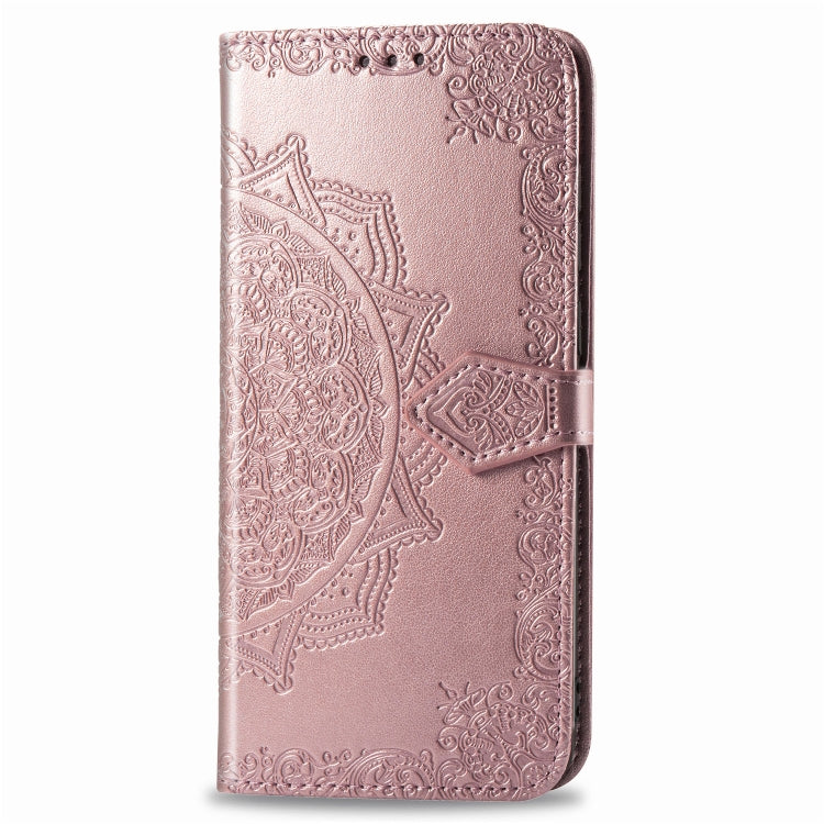 For Galaxy M10 Halfway Mandala Embossing Pattern Horizontal Flip Leather Case with Holder & Card Slots & Wallet & Lanyard