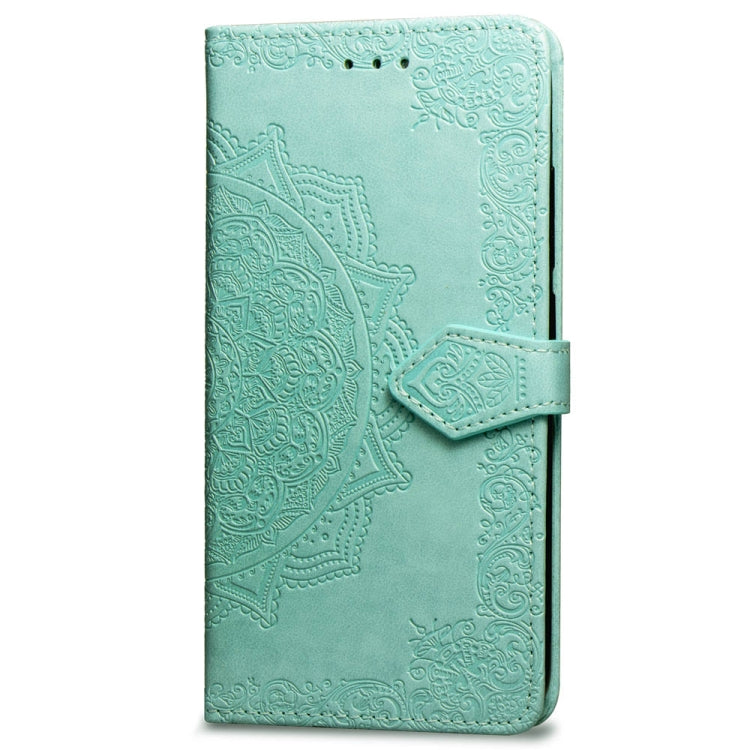 For Galaxy Note9 Halfway Mandala Embossing Pattern Horizontal Flip Leather Case with Holder & Card Slots & Wallet & Lanyard