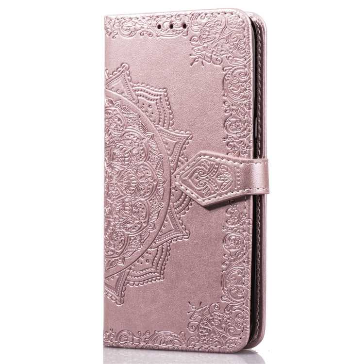 For Galaxy S8+ Halfway Mandala Embossing Pattern Horizontal Flip Leather Case with Holder & Card Slots & Wallet & Lanyard