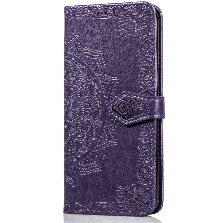 For Galaxy S8+ Halfway Mandala Embossing Pattern Horizontal Flip Leather Case with Holder & Card Slots & Wallet & Lanyard