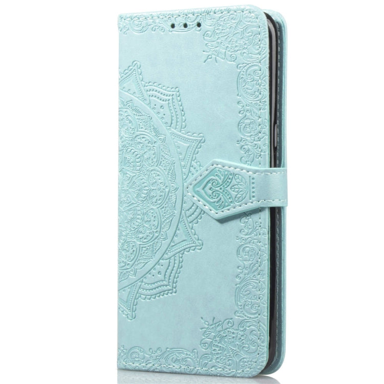 For Galaxy S8+ Halfway Mandala Embossing Pattern Horizontal Flip Leather Case with Holder & Card Slots & Wallet & Lanyard