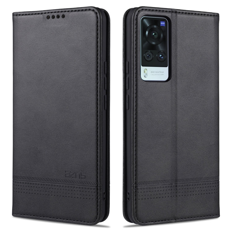 For vivo X60 Pro AZNS Magnetic Calf Texture Horizontal Flip Leather Case with Card Slots & Holder & Wallet
