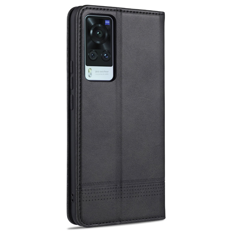 For vivo X60 Pro AZNS Magnetic Calf Texture Horizontal Flip Leather Case with Card Slots & Holder & Wallet