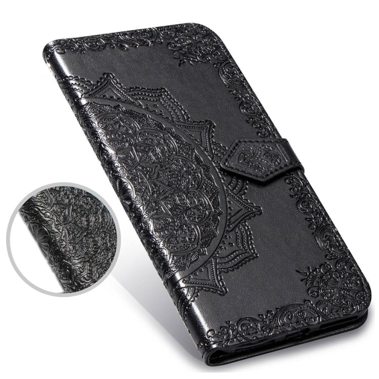 For Galaxy S9 Halfway Mandala Embossing Pattern Horizontal Flip Leather Case with Holder & Card Slots & Wallet & Lanyard