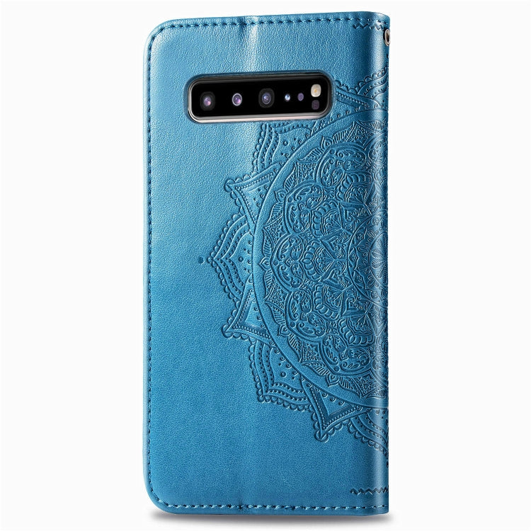 For Galaxy S10 5G Halfway Mandala Embossing Pattern Horizontal Flip Leather Case with Holder & Card Slots & Wallet & Lanyard