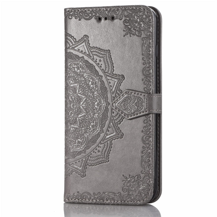 For Galaxy S10e Halfway Mandala Embossing Pattern Horizontal Flip Leather Case with Holder & Card Slots & Wallet & Lanyard