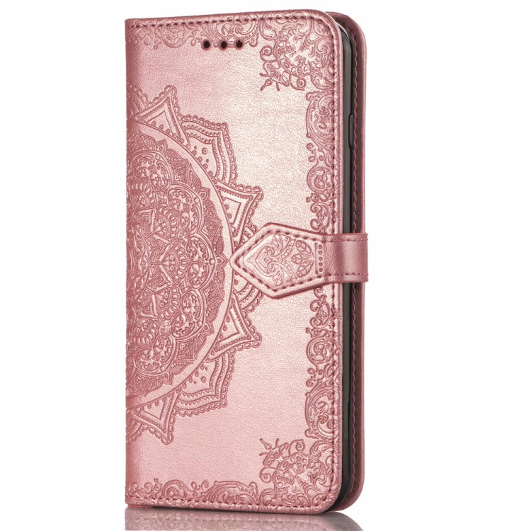For Galaxy S10+ Halfway Mandala Embossing Pattern Horizontal Flip Leather Case with Holder & Card Slots & Wallet & Lanyard