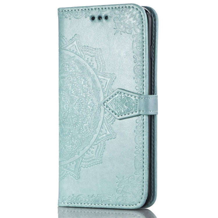 For Galaxy S10+ Halfway Mandala Embossing Pattern Horizontal Flip Leather Case with Holder & Card Slots & Wallet & Lanyard