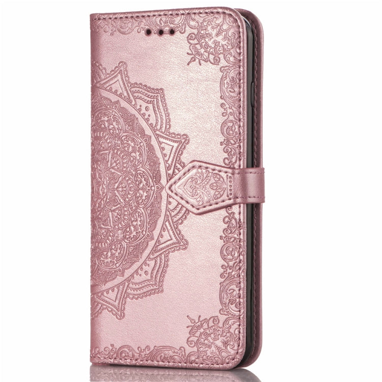 For Galaxy S10 Halfway Mandala Embossing Pattern Horizontal Flip Leather Case with Holder & Card Slots & Wallet & Lanyard