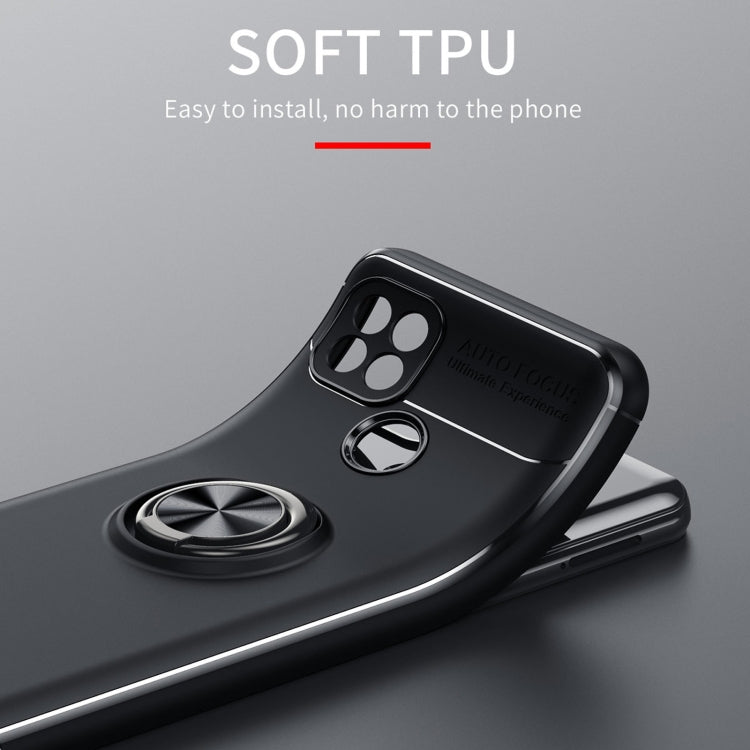 For OPPO Realme C21 Metal Ring Holder 360 Degree Rotating TPU Case