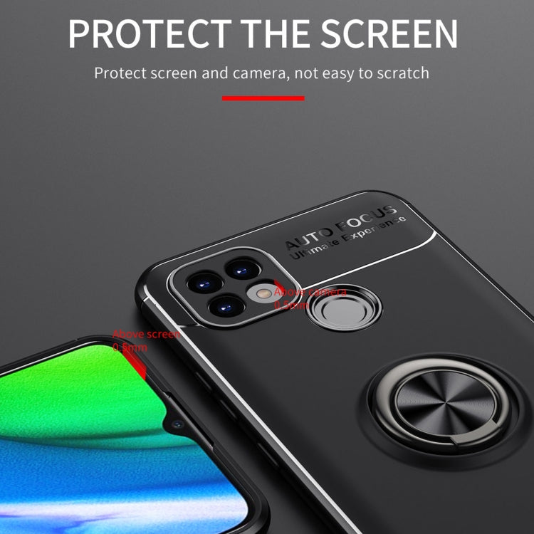 For OPPO Realme C21 Metal Ring Holder 360 Degree Rotating TPU Case