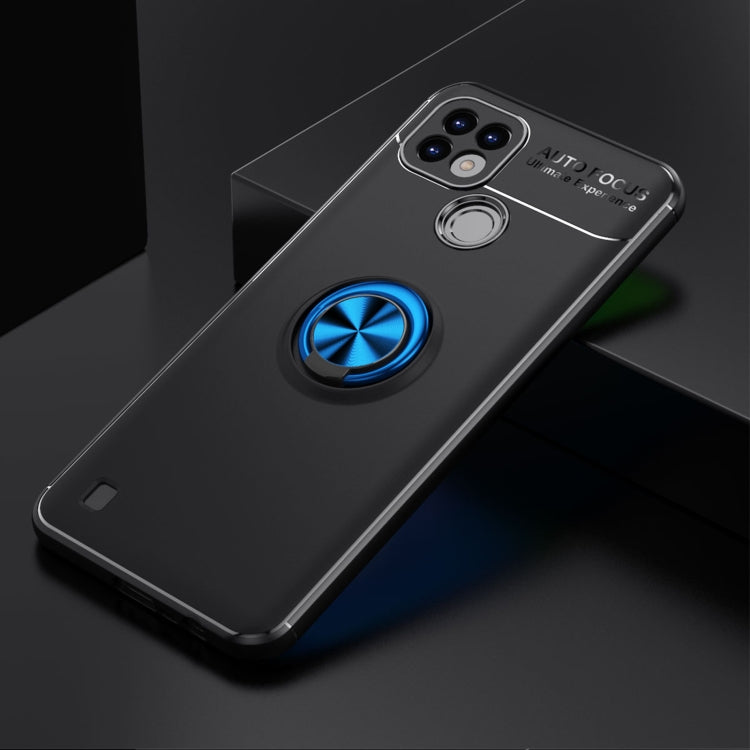 For OPPO Realme C21 Metal Ring Holder 360 Degree Rotating TPU Case