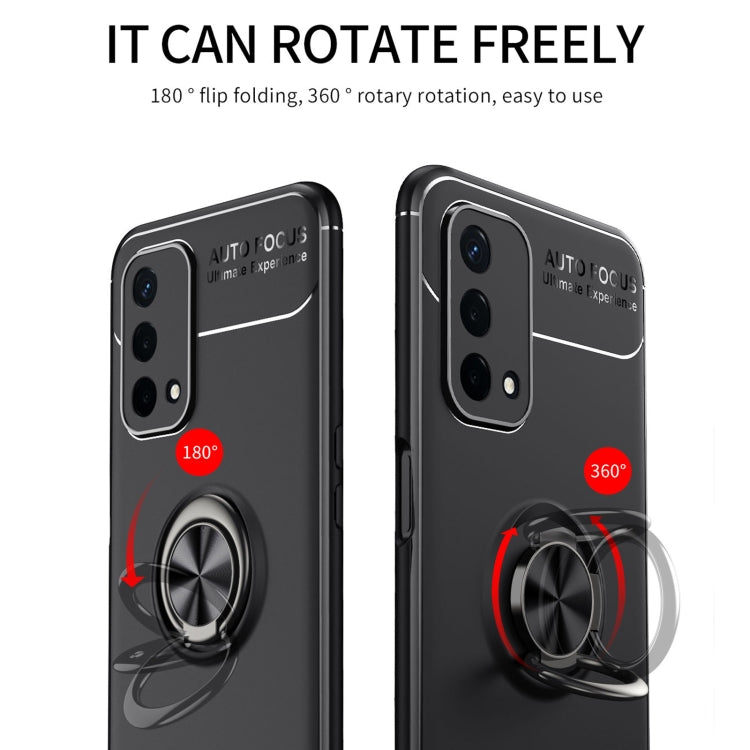 For OPPO A93 5G Metal Ring Holder 360 Degree Rotating TPU Case