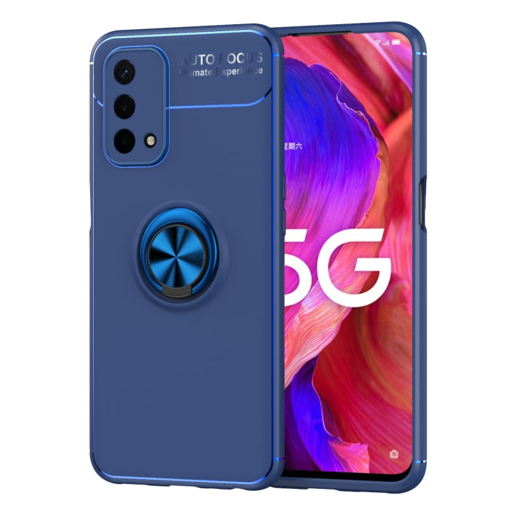 For OPPO A93 5G Metal Ring Holder 360 Degree Rotating TPU Case