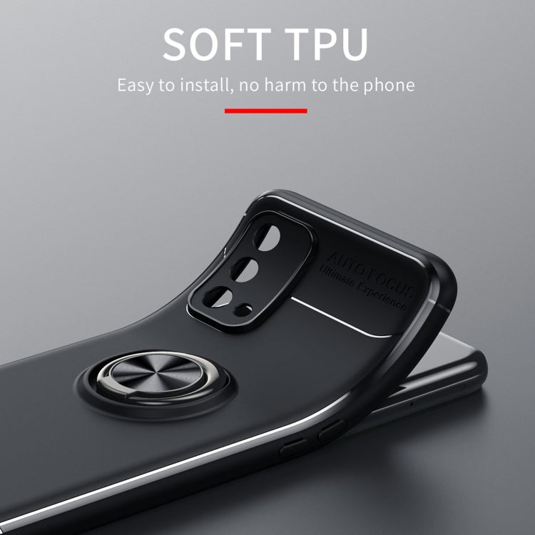 For OPPO A93 5G Metal Ring Holder 360 Degree Rotating TPU Case
