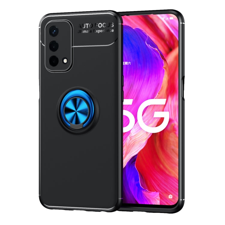 For OPPO A93 5G Metal Ring Holder 360 Degree Rotating TPU Case