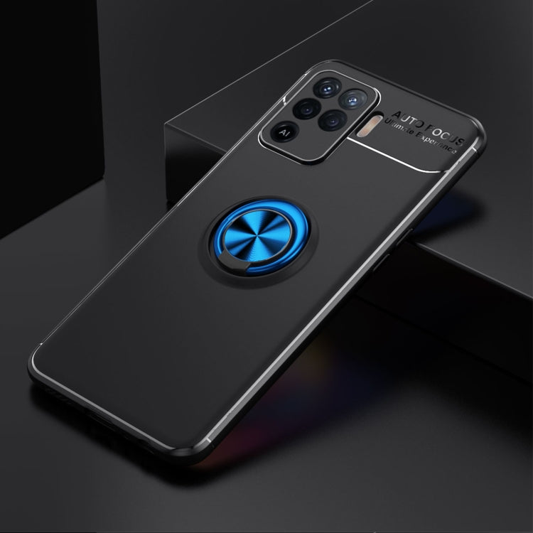 For OPPO A94 Metal Ring Holder 360 Degree Rotating TPU Case