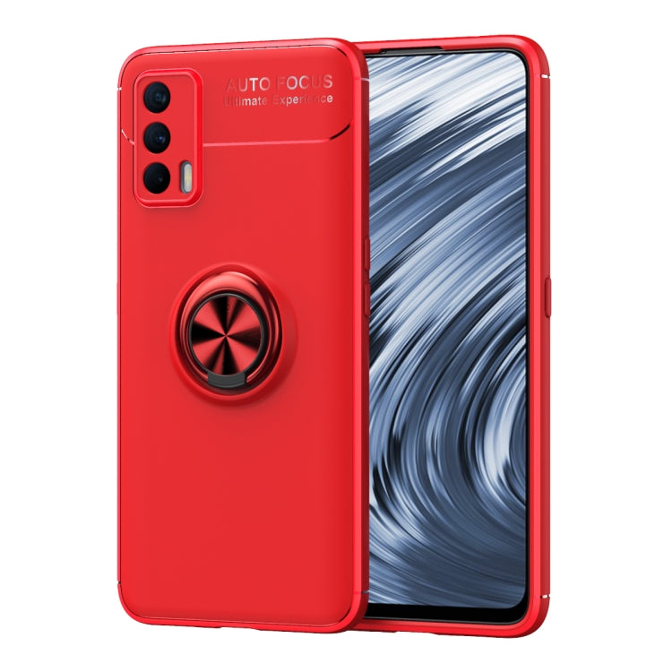 For OPPO Realme V15 Metal Ring Holder 360 Degree Rotating TPU Case